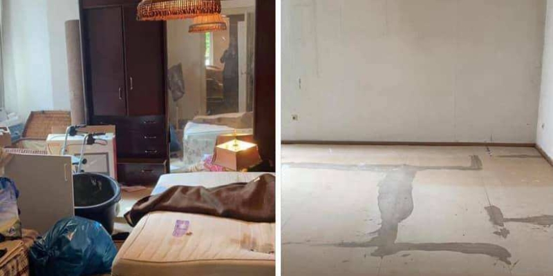 Avant/Après - Cave encombrée